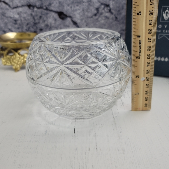 Vtg Crystal Candleholder With Metal Stand - Picture 9 of 16